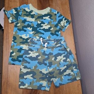 Cat & Jack Blue Camo Outfit Different Sizes